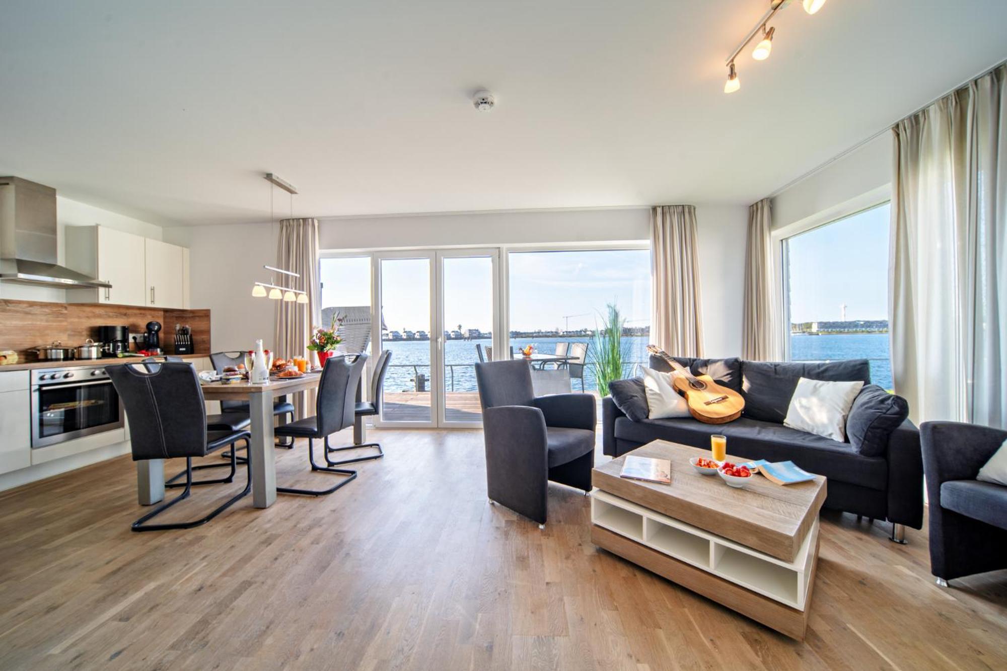 3-Zi-Fewo Brigantine 33 By Seeblick Ferien Oro, Wasserblick,Sauna Olpenitz Bagian luar foto