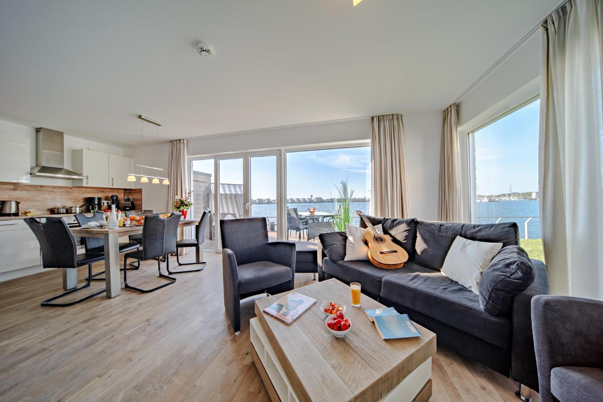 3-Zi-Fewo Brigantine 33 By Seeblick Ferien Oro, Wasserblick,Sauna Olpenitz Bagian luar foto