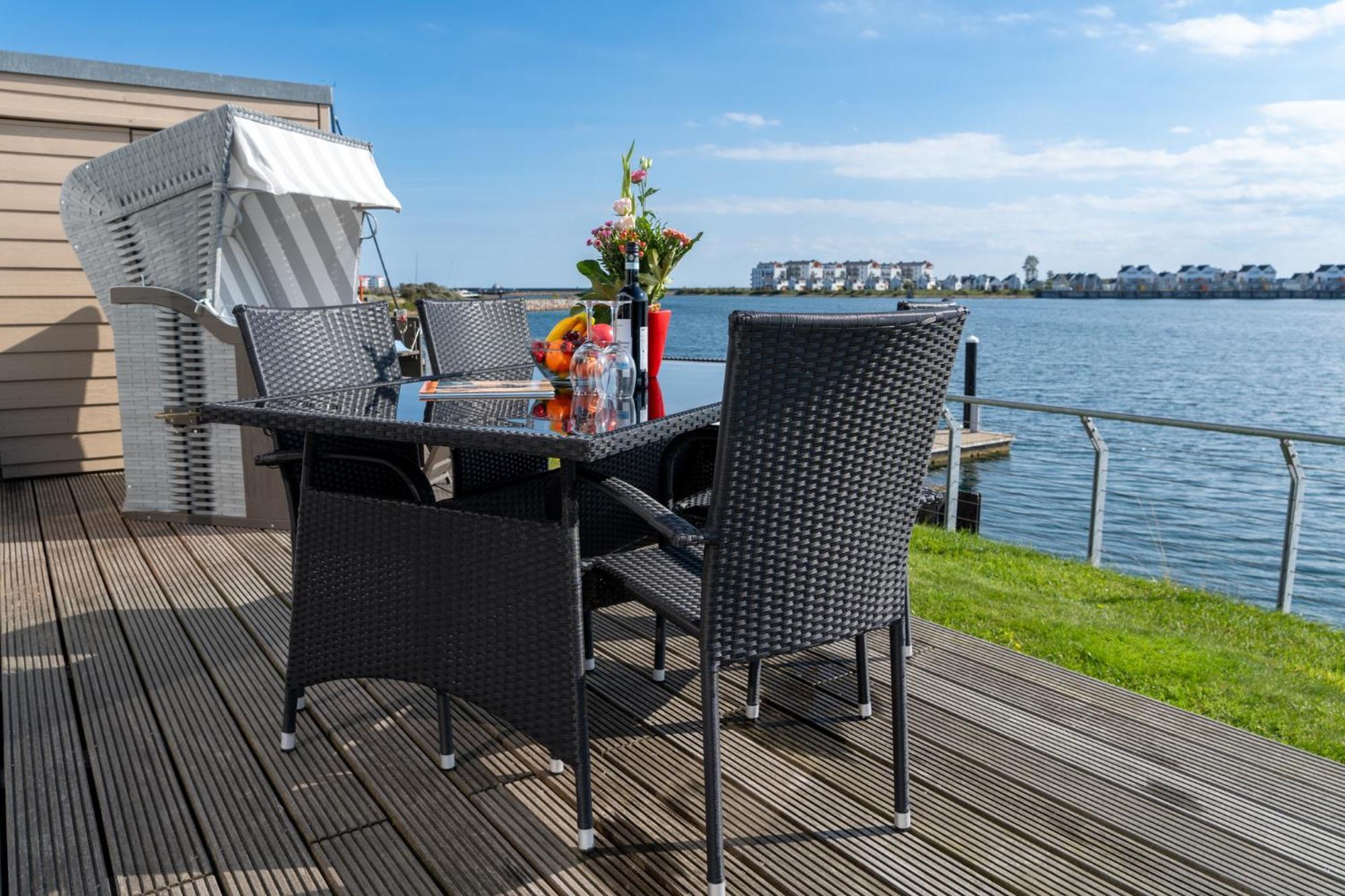 3-Zi-Fewo Brigantine 33 By Seeblick Ferien Oro, Wasserblick,Sauna Olpenitz Bagian luar foto